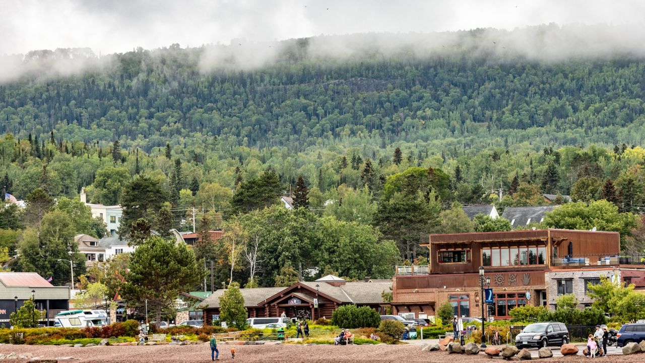 Grand Marais harbor along Minnesota’s North Shore of Lake Superior