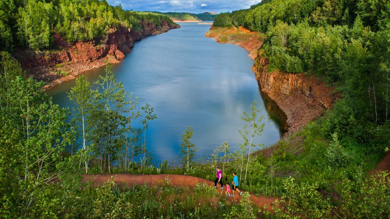 Hiking at Red Head Mountain in Minnesota’s Iron Range, Chisholm