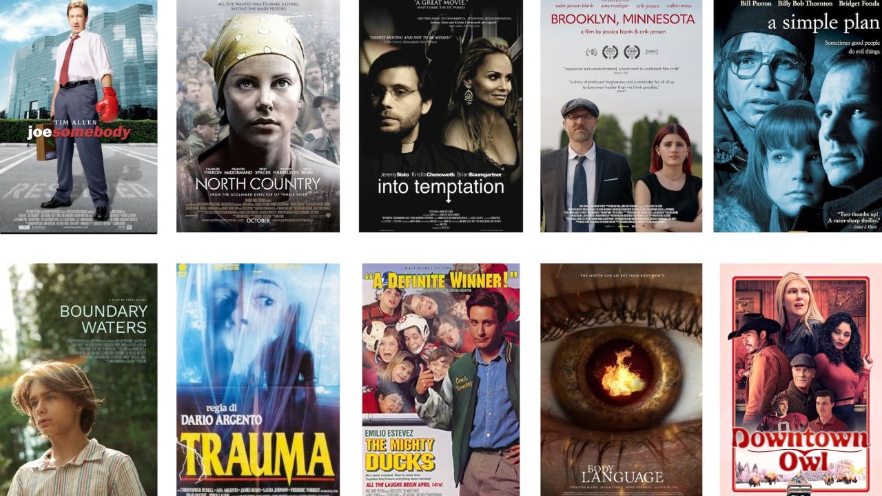 A collage of movies that were made in Minnesota