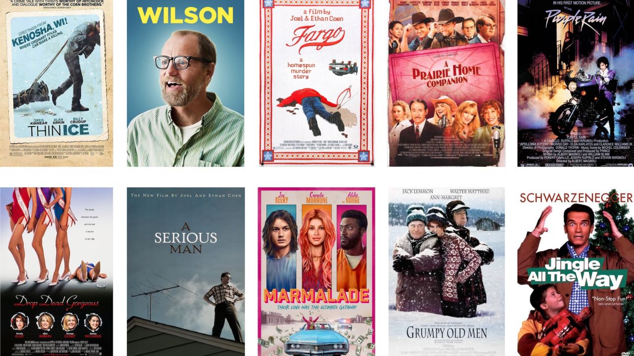 A collage of movies that were made in Minnesota