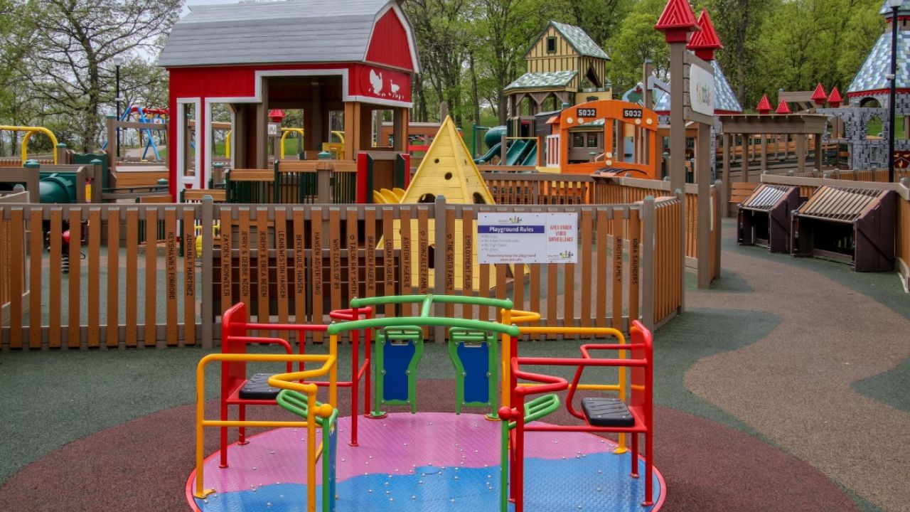 The small kids play area at Robbins Island Regional Park