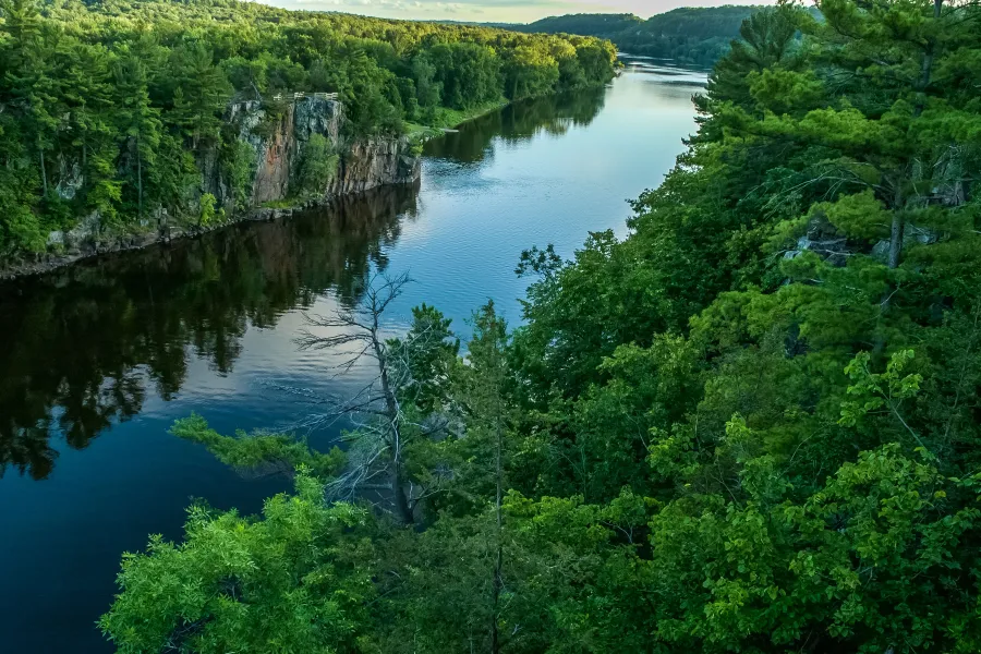 St. Croix River and surrounding area from Taylors Falls to Stillwater