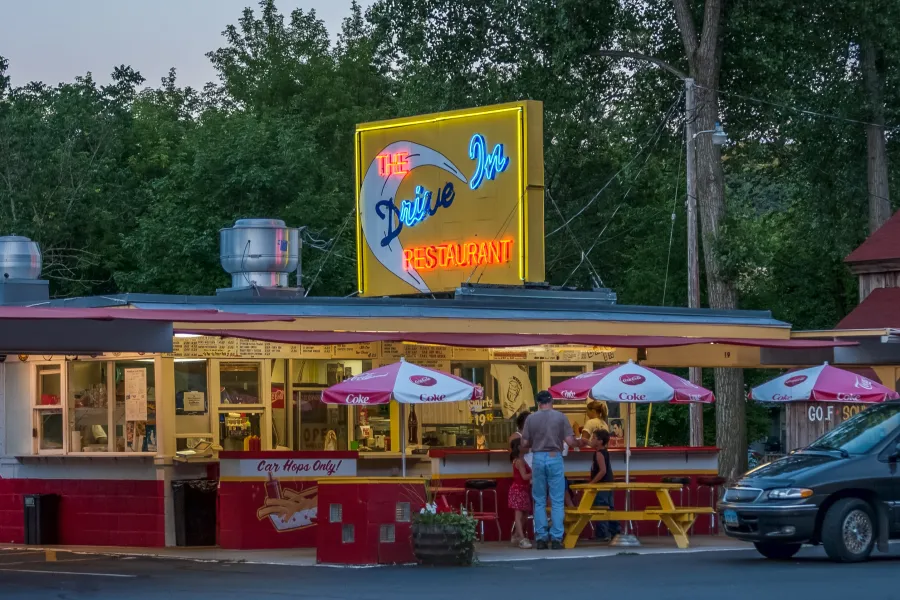 The Drive In restaurant in Taylors Falls