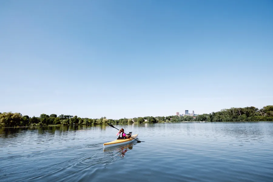 Kayaker Minneapolis Chain of Lakes