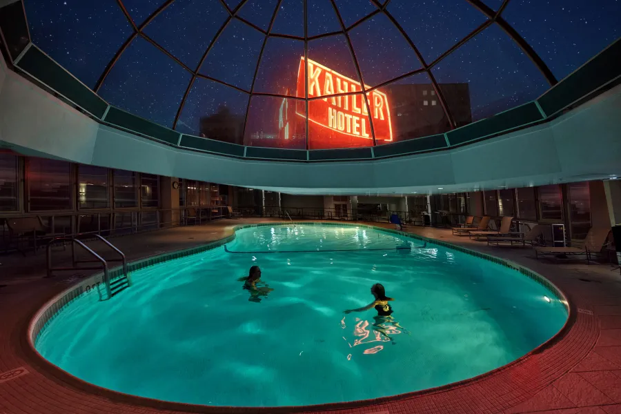 The pool at the Kahler Grand Hotel 