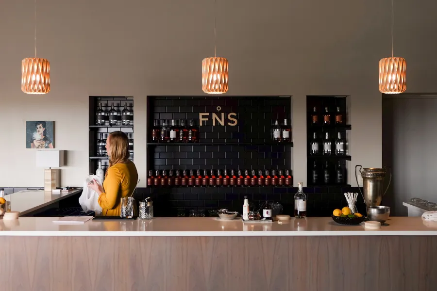 Far North Spirits cocktail room 