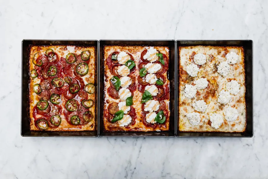 Detroit-style pies at Melt Pizza Company