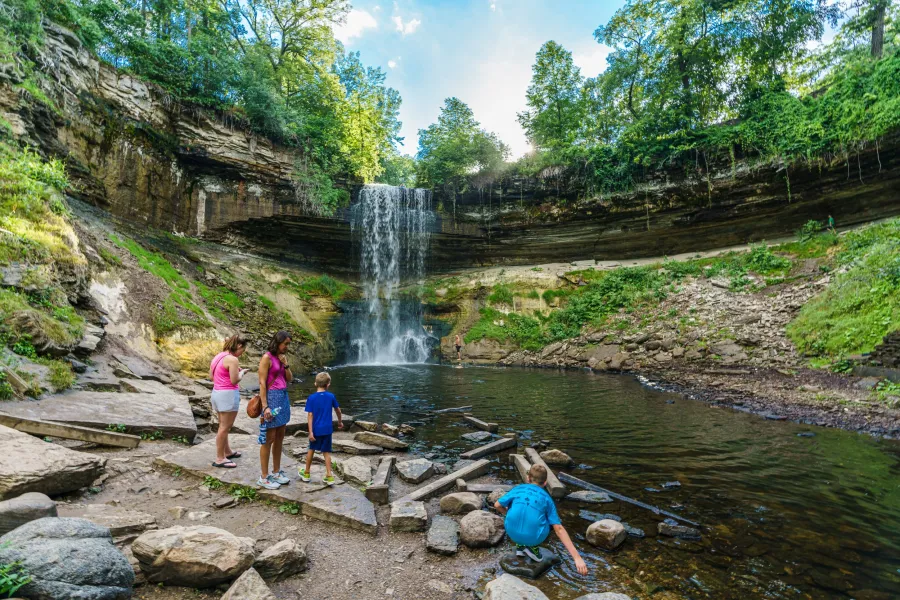 Minnehaha Falls from below