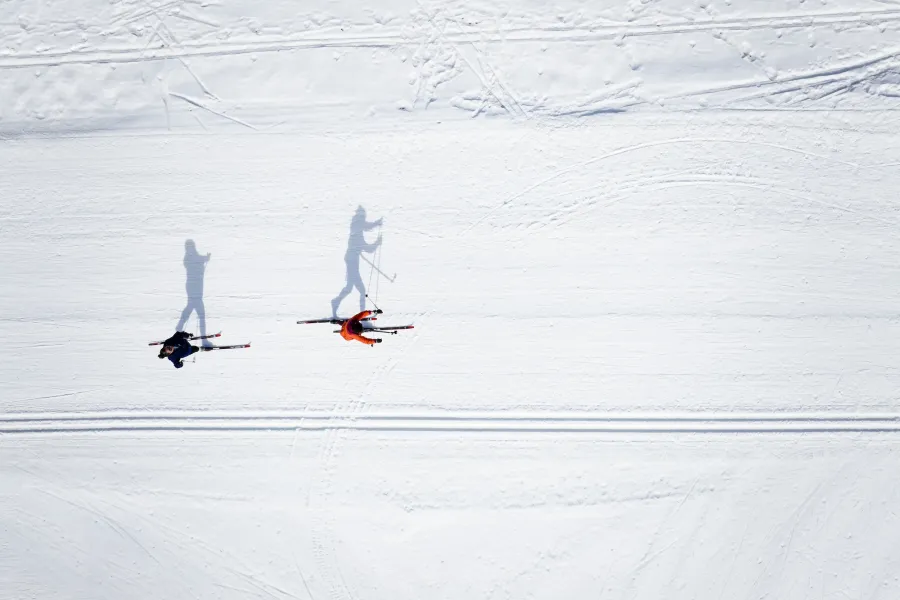 Cross-country skiing at Theodore Wirth Park 