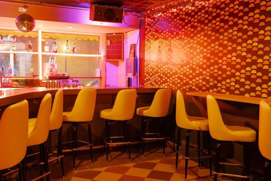 The bar at Little Tijuana 