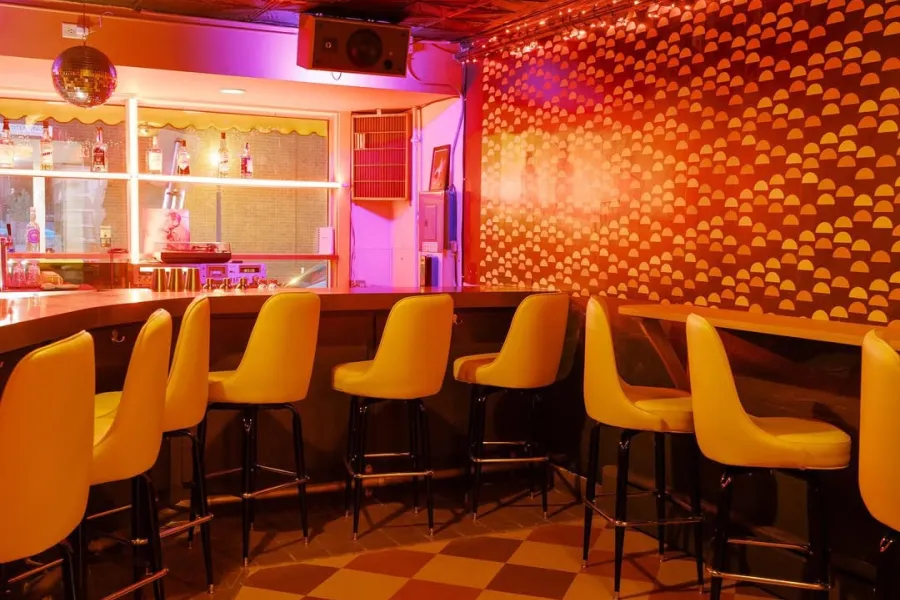 The bar at Little Tijuana 