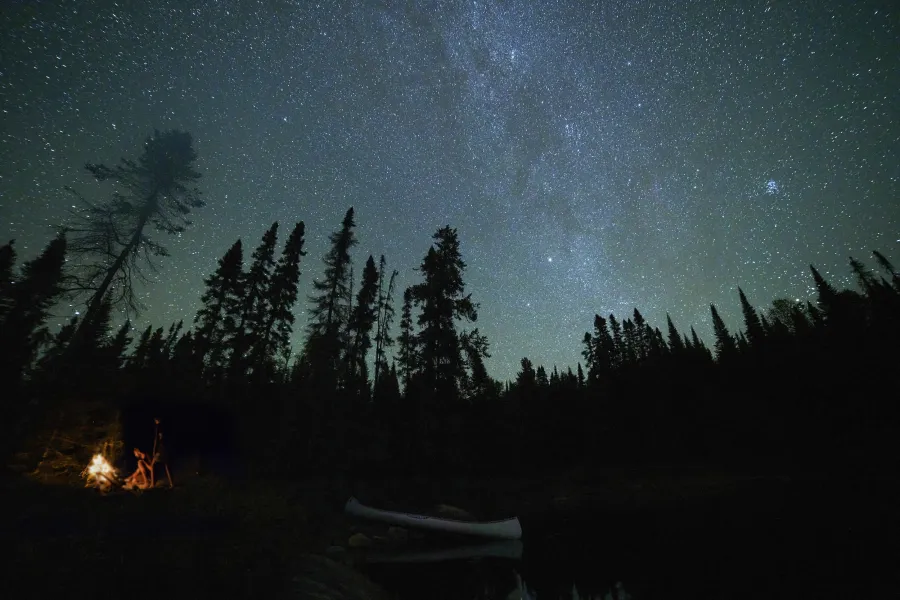 Dark skies over the Boundary Waters Canoe Area Wilderness