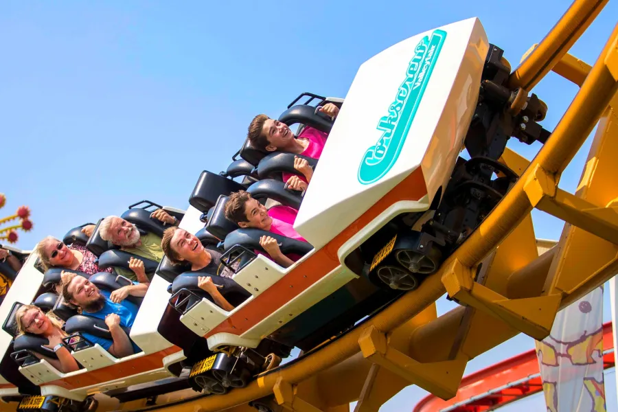 The Corkscrew roller coaster at Valleyfair
