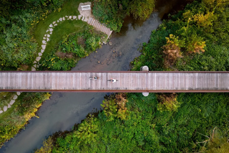Biking on the Cannon Valley Trail 