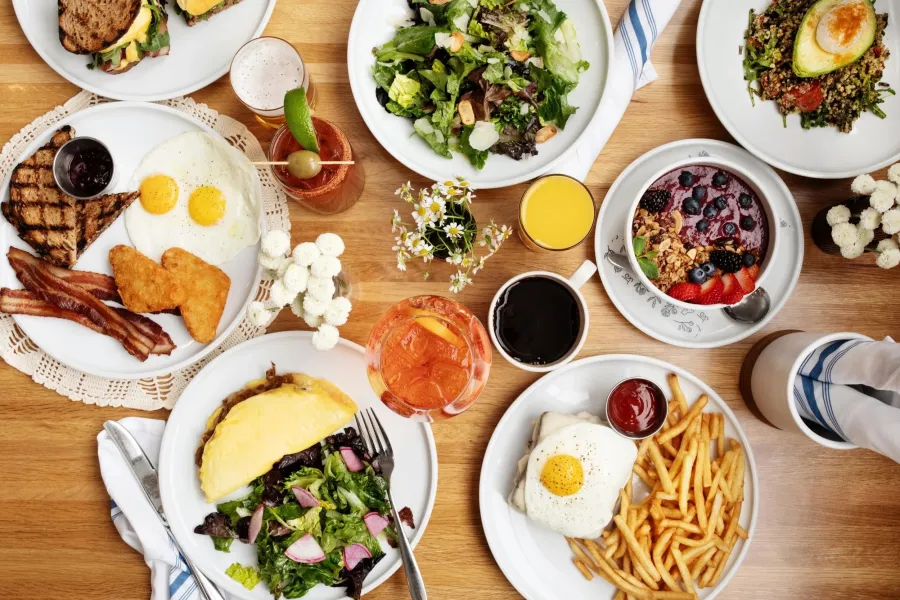 A brunch spread at Churchill St.