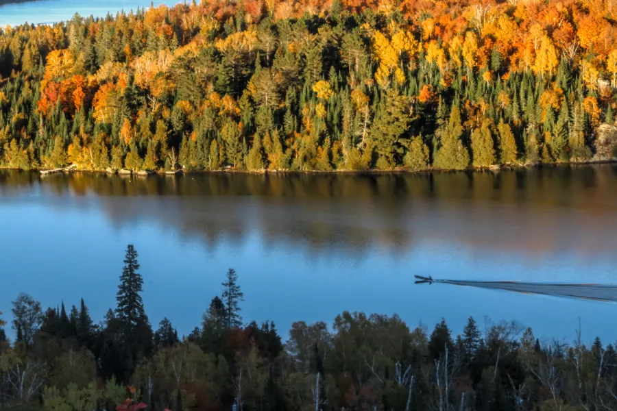 Fall fishing near Lutsen
