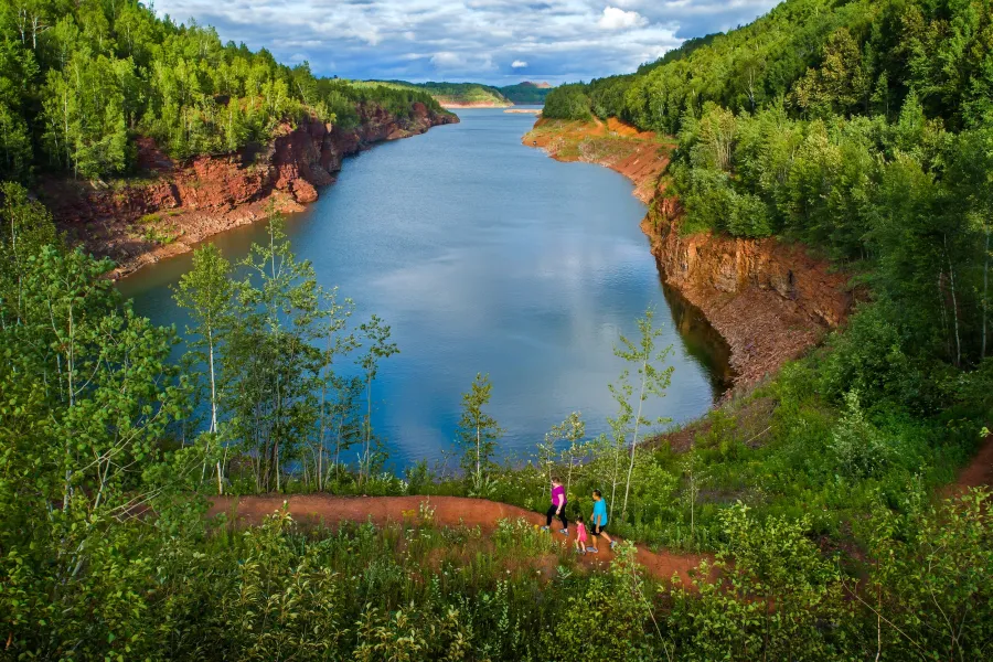 Hiking at Red Head Mountain in Minnesota’s Iron Range, Chisholm