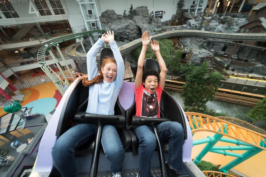 Nickelodeon Universe roller coaster