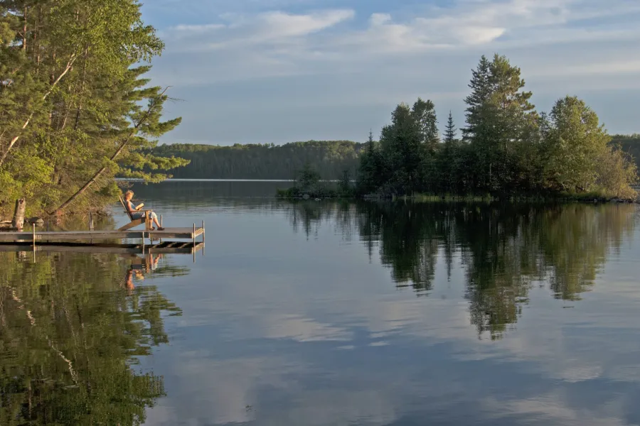 Buckhorn on Caribou Lake in Marcell, Minnesota
