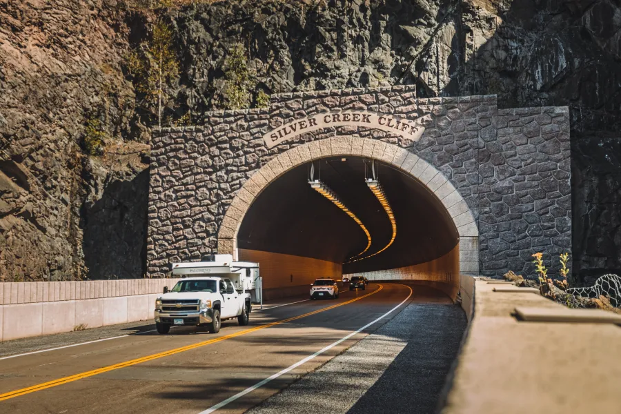 Silver Creek Cliff Tunnel along the North Shore