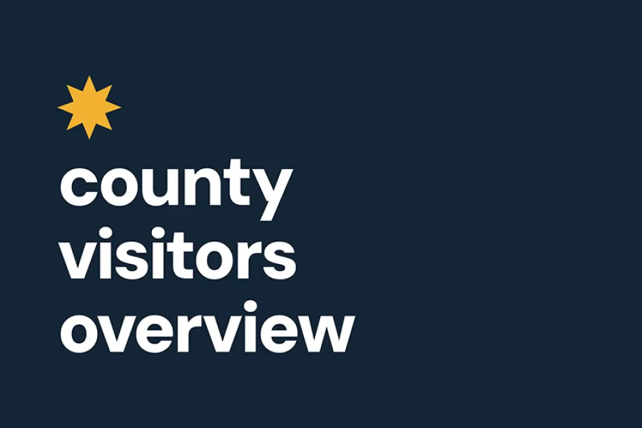 County Visitors Overview graphic