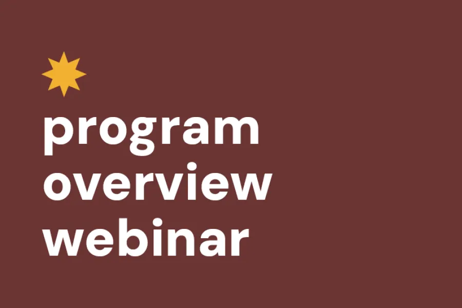 Program Overview Webinar tile