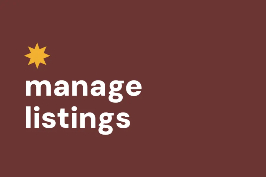 Manage Listings tile