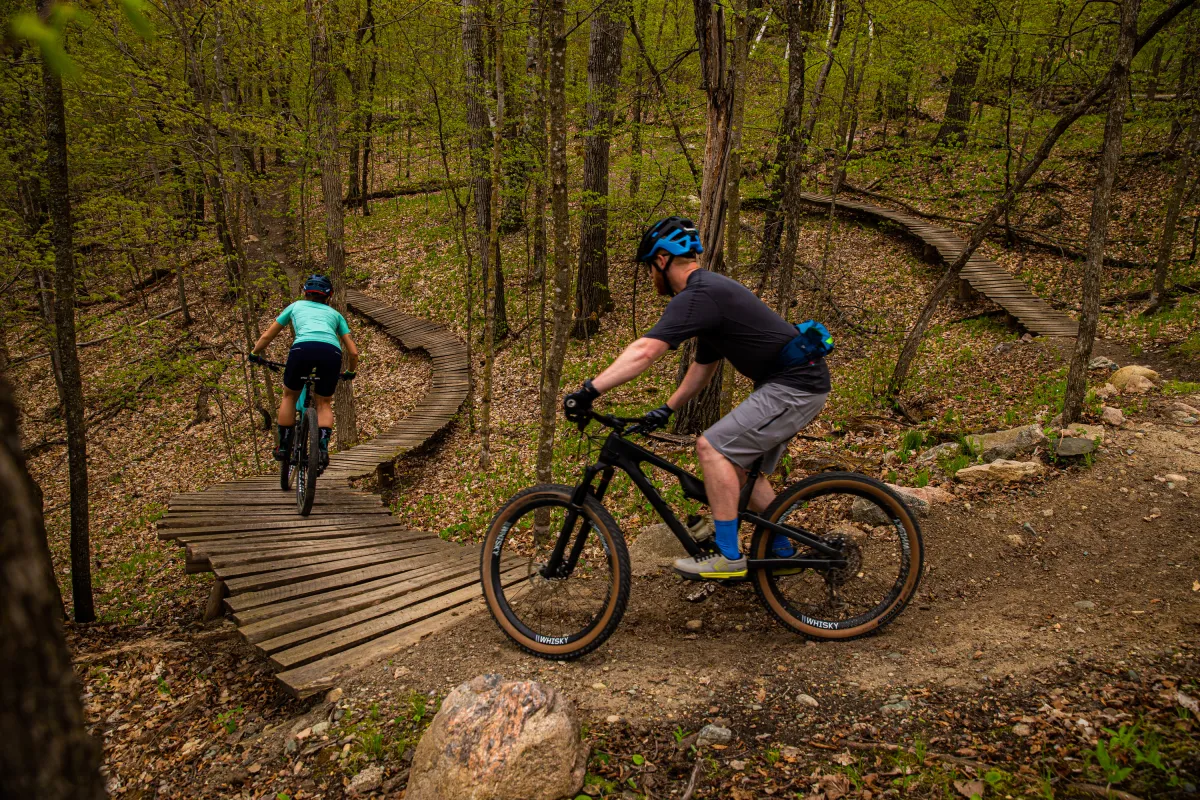 Riders on the Swayze Train trail
