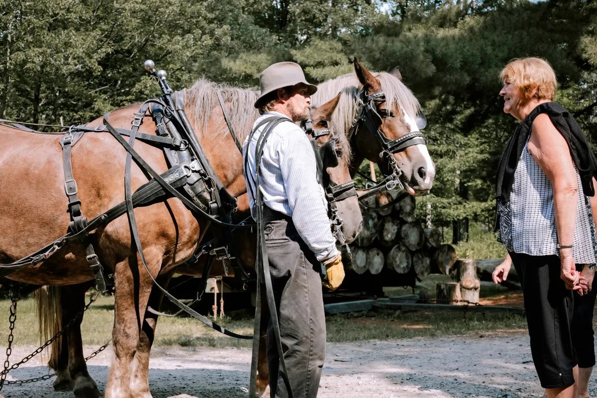 Group tour of the Forest History Center