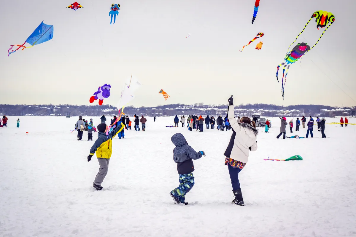 Kites on Ice Festival in Buffalo
