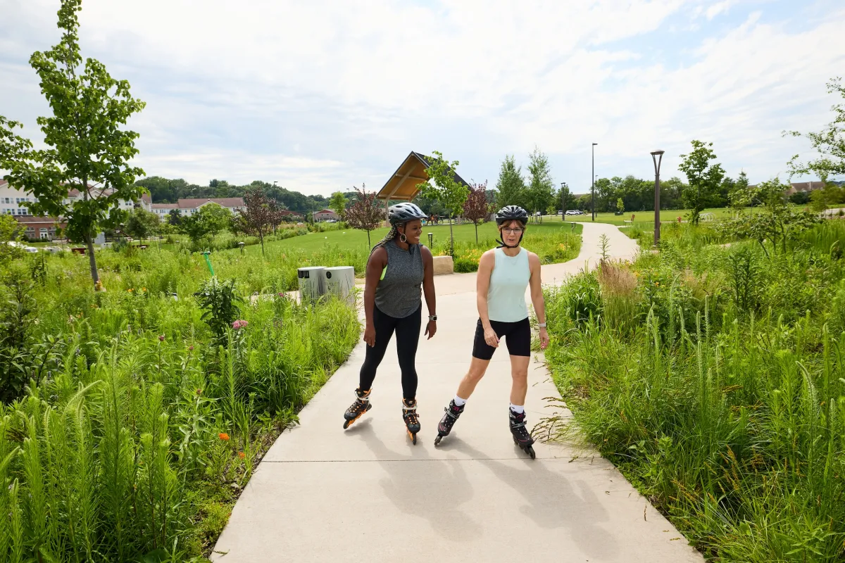 EMB - Cherisse roller blading at Cascade Lake Park