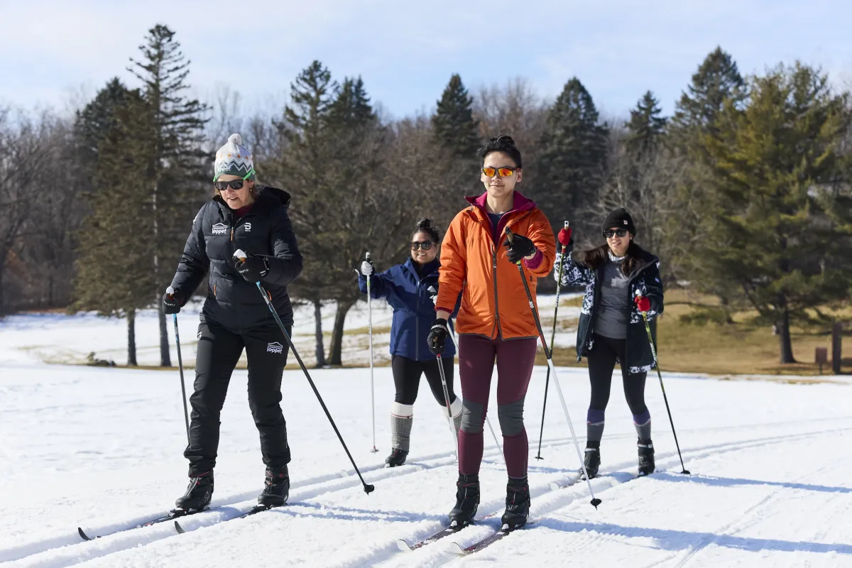 Cross-country skiing at Theodore Wirth Regional Park