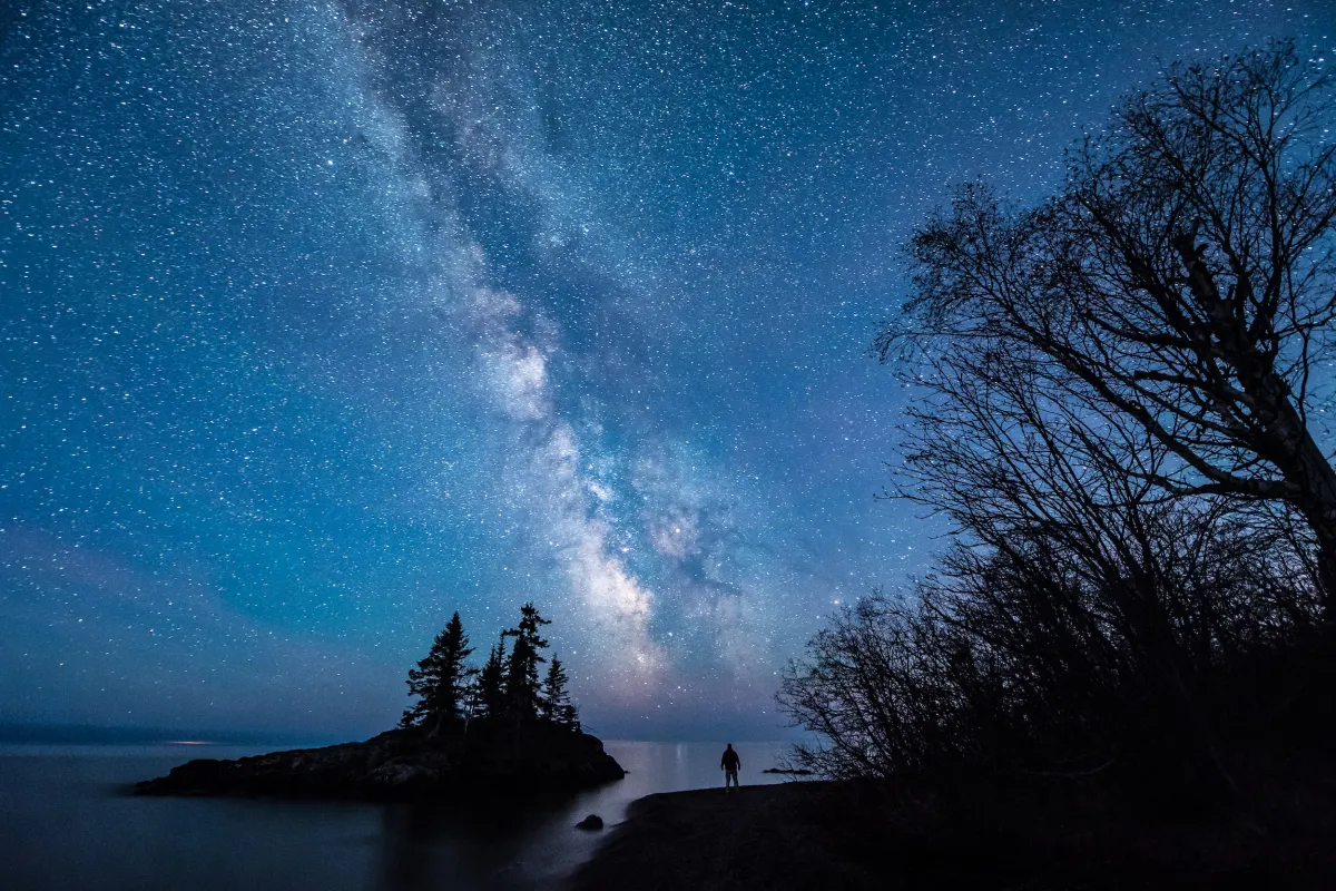 Milky Way over Lake Superior in Grand Marais