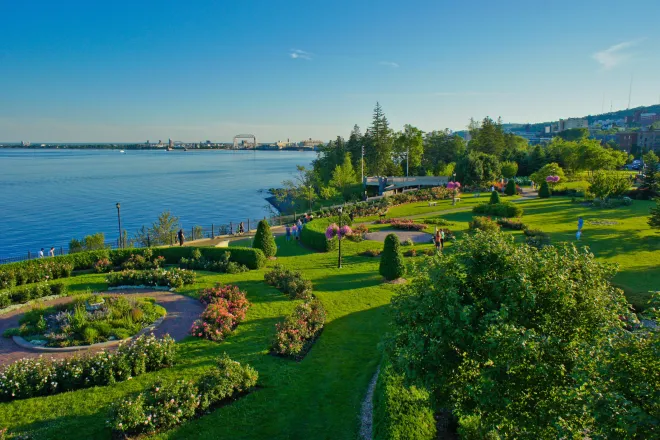 Rose Garden at Leif Erickson Park in Duluth