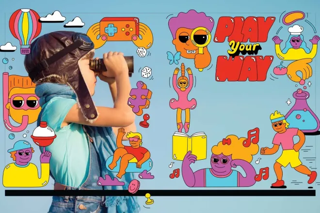 MSP Jr. "Play Your Way" magazine spread