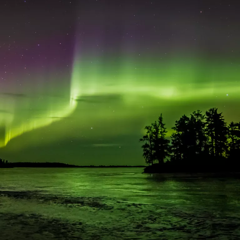 Northern Lights at Voyageurs National Park