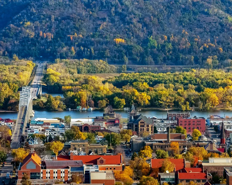 Fall scenes along Great River Road Winona