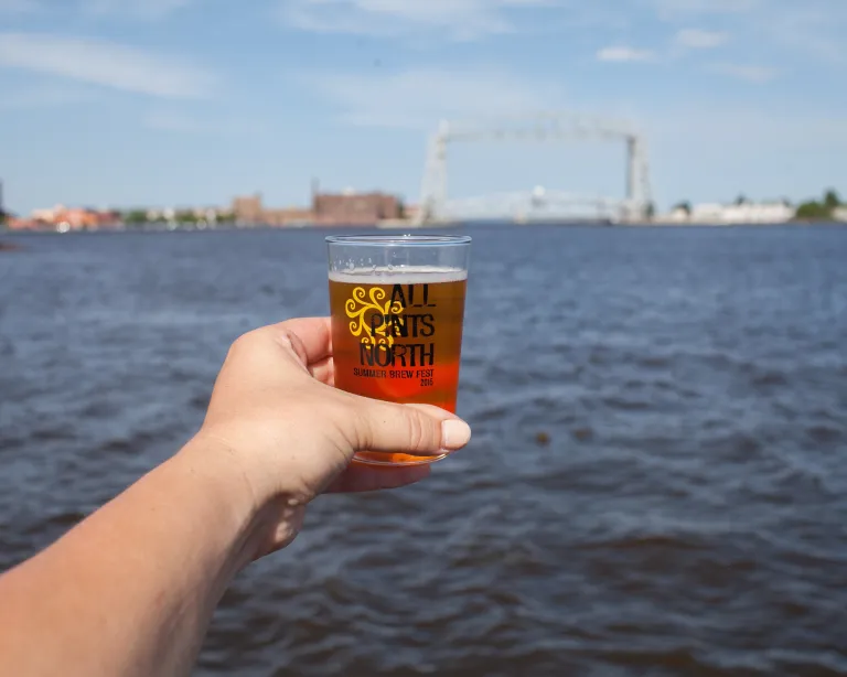Beer and Aerial Lift Bridge
