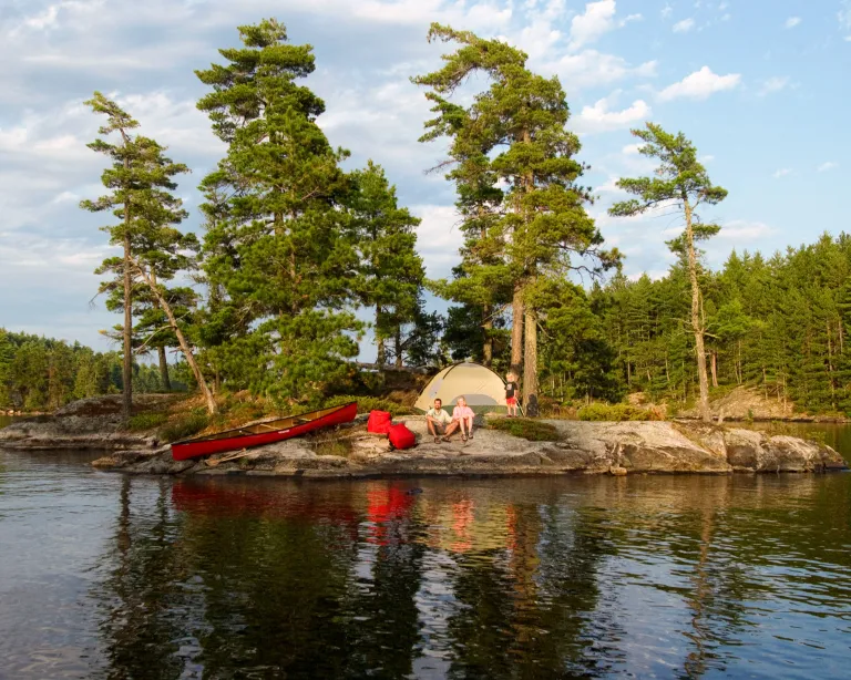 Family camping in the Boundary Waters
