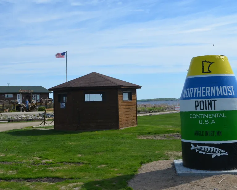Buoy marking Angle Inlet, the Northernmost Point in the continental US