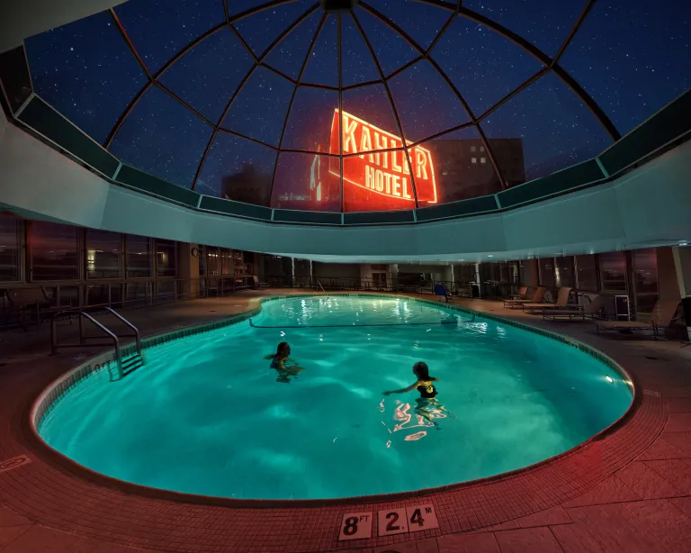 The pool at the Kahler Grand Hotel