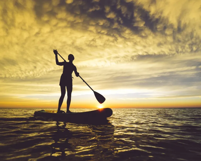 Paddle boarding in Duluth
