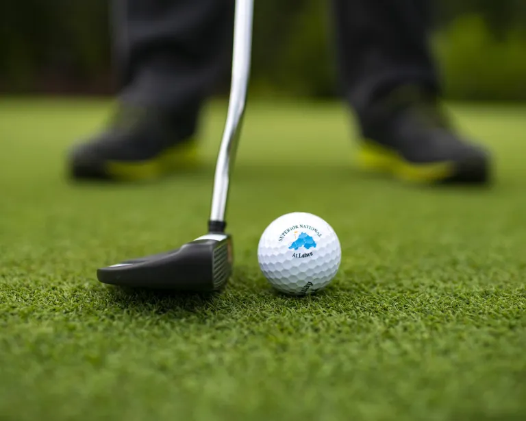 Putting at the Superior National Golf Course
