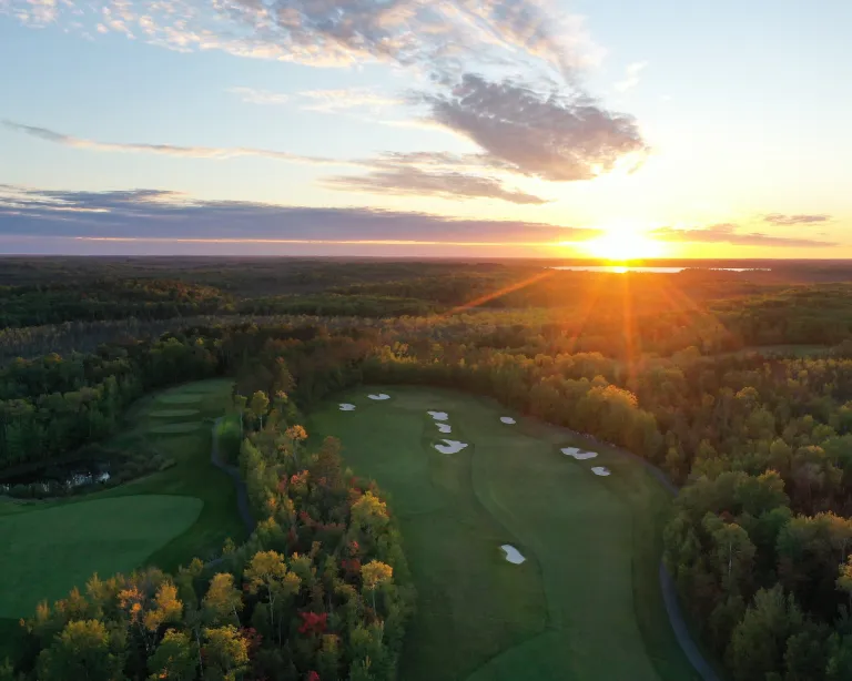 The Wilderness at Fortune Bay in fall