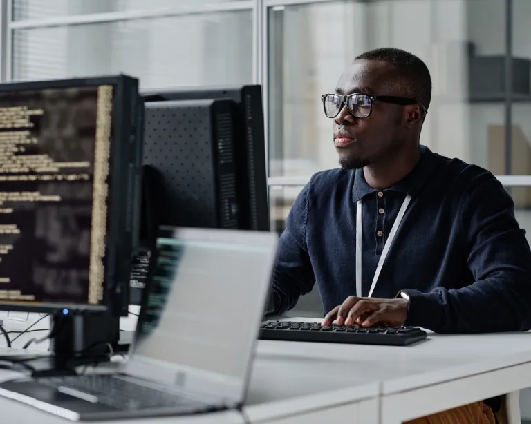 Adobe Stock photo of a tech worker